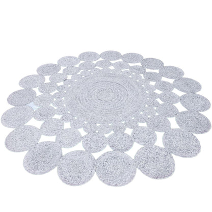 שטיח גרינלנד 07 אפור עגול | השטיח האדום