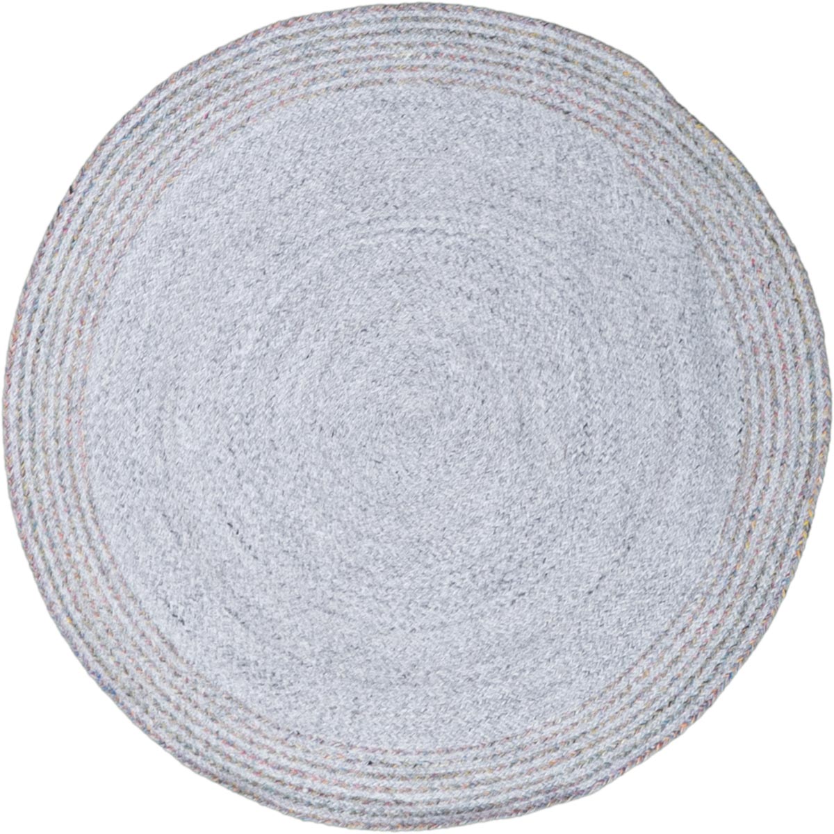 שטיח גרינלנד 06 אפור/צבעוני עגול | השטיח האדום