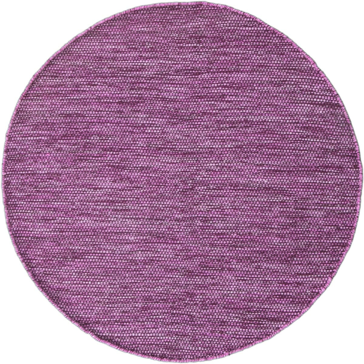 שטיח גפן כותנה 01 סגול/שחור עגול | השטיח האדום
