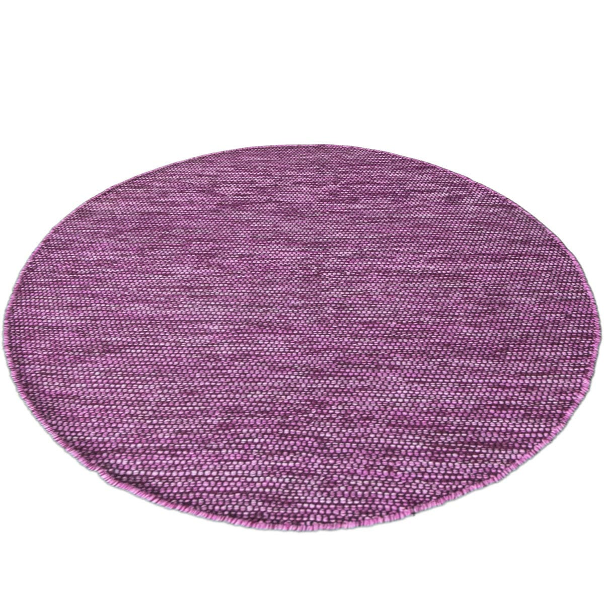 שטיח גפן כותנה 01 סגול/שחור עגול | השטיח האדום