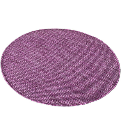 שטיח גפן כותנה 01 סגול/שחור עגול | השטיח האדום