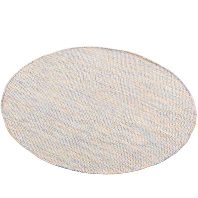 שטיח גפן כותנה 01 צבעוני טבעי עגול | השטיח האדום