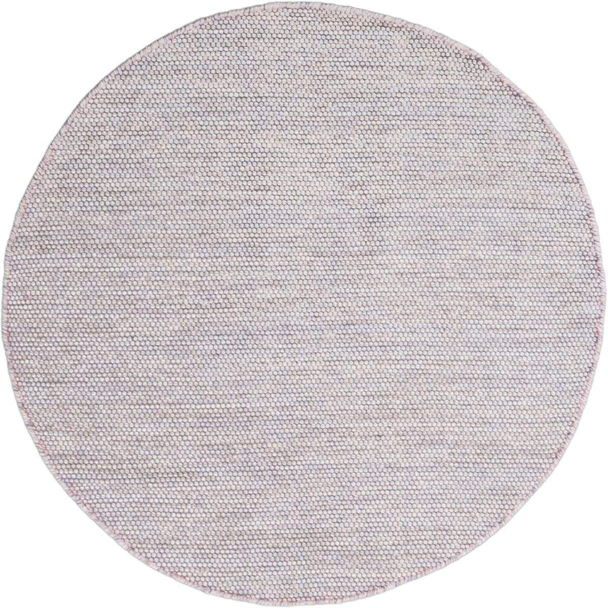 שטיח גפן כותנה 01 אפור בהיר עגול | השטיח האדום