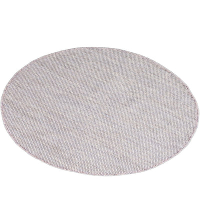 שטיח גפן כותנה 01 אפור בהיר עגול | השטיח האדום