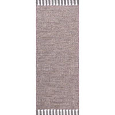שטיח גפן כותנה 01 בז' כהה ראנר עם פרנזים | השטיח האדום