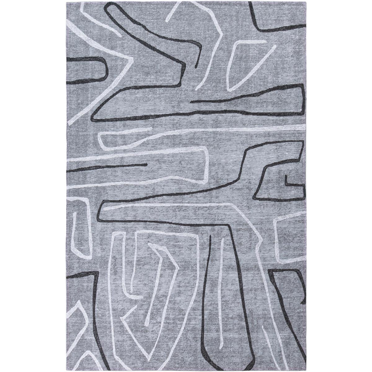 שטיח מרסיי 40 אפור/לבן/שחור | השטיח האדום