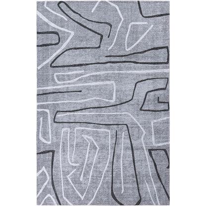 שטיח מרסיי 40 אפור/לבן/שחור | השטיח האדום