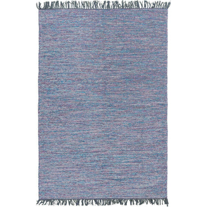 שטיח גפן כותנה 01 סגול עם פרנזים | השטיח האדום