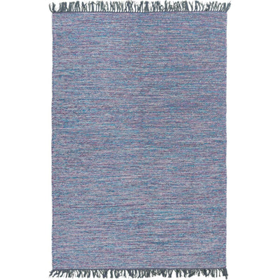 שטיח גפן כותנה 01 סגול עם פרנזים | השטיח האדום