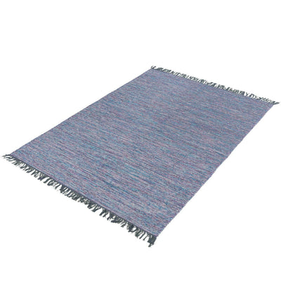 שטיח גפן כותנה 01 סגול עם פרנזים | השטיח האדום