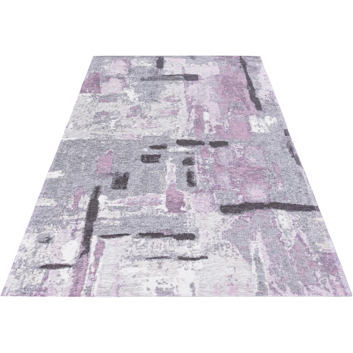 שטיח מרסיי 38 סגול/אפור/בז' | השטיח האדום