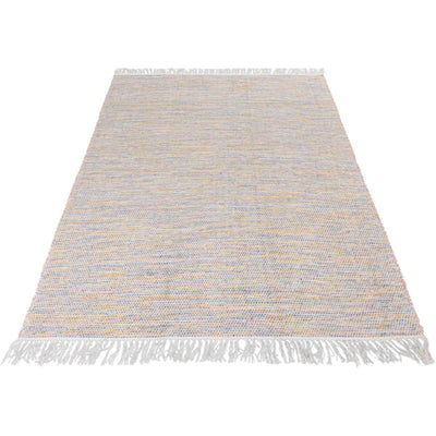 שטיח גפן כותנה 01 צבעוני טבעי עם פרנזים | השטיח האדום