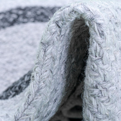 שטיח גרינלנד 05 אפור כהה/אפור עגול | שטיחי חוץ