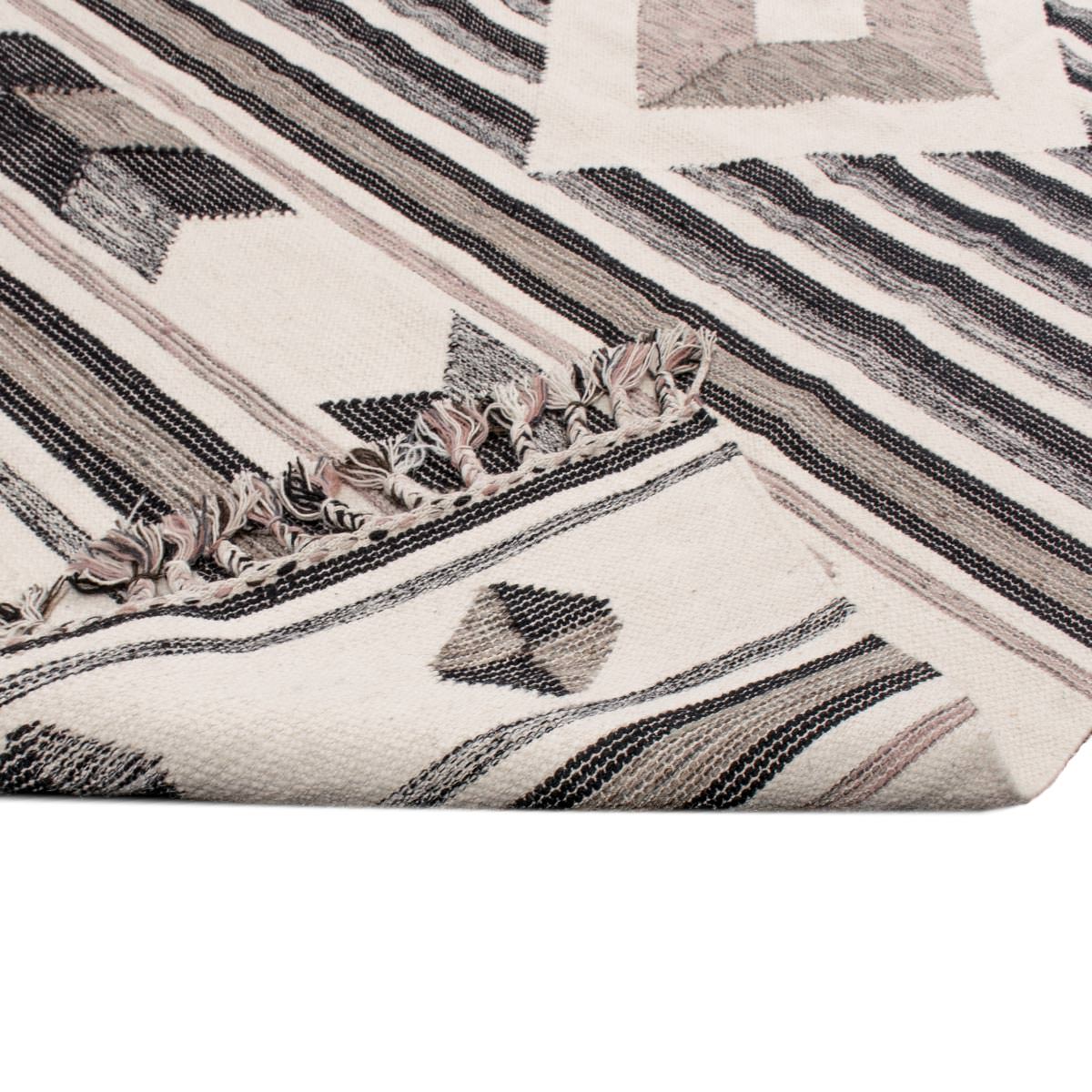 שטיח קילים סקנדינבי 02 ורוד ראנר עם פרנזים | השטיח האדום