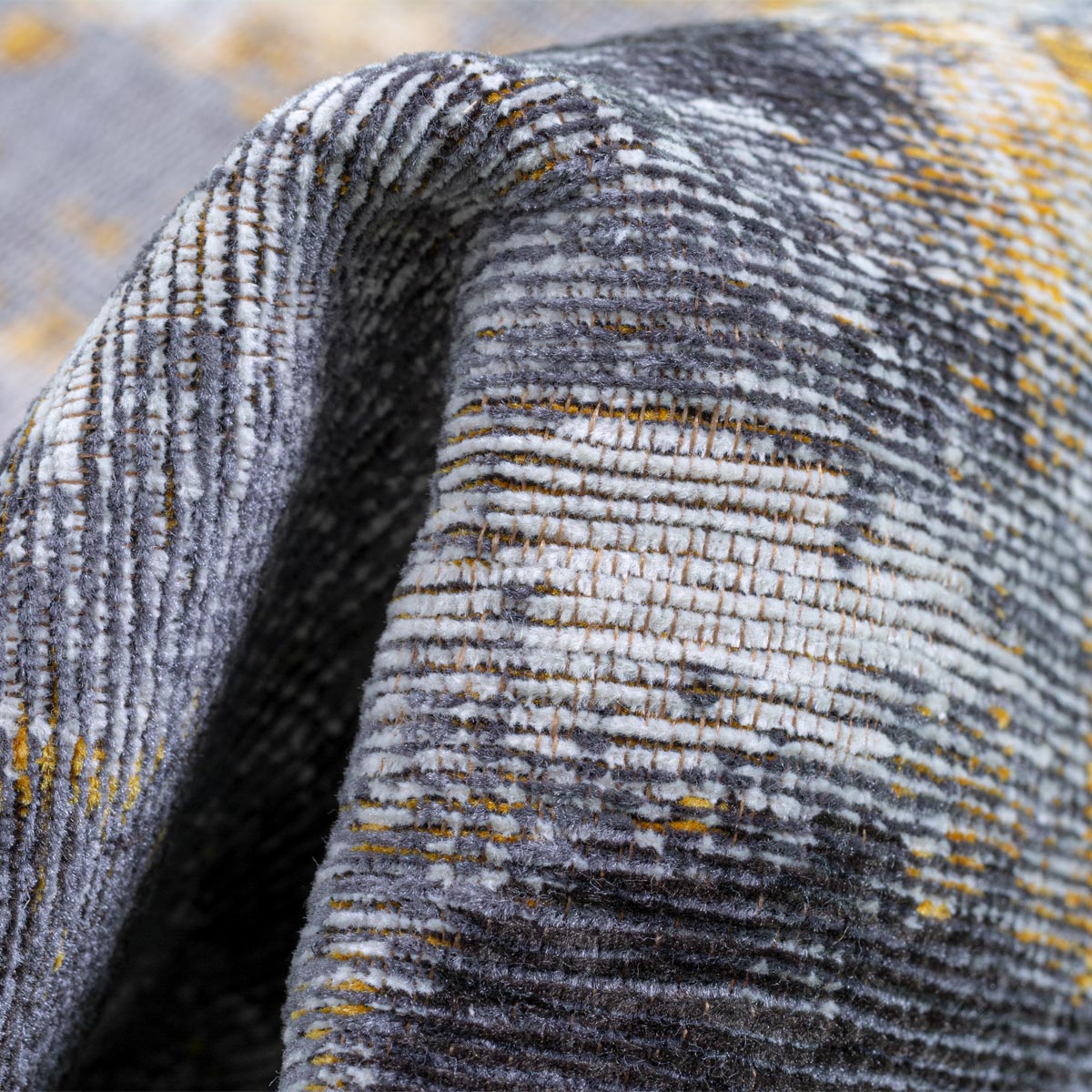 שטיח מרסיי 38 צהוב/אפור ראנר | השטיח האדום