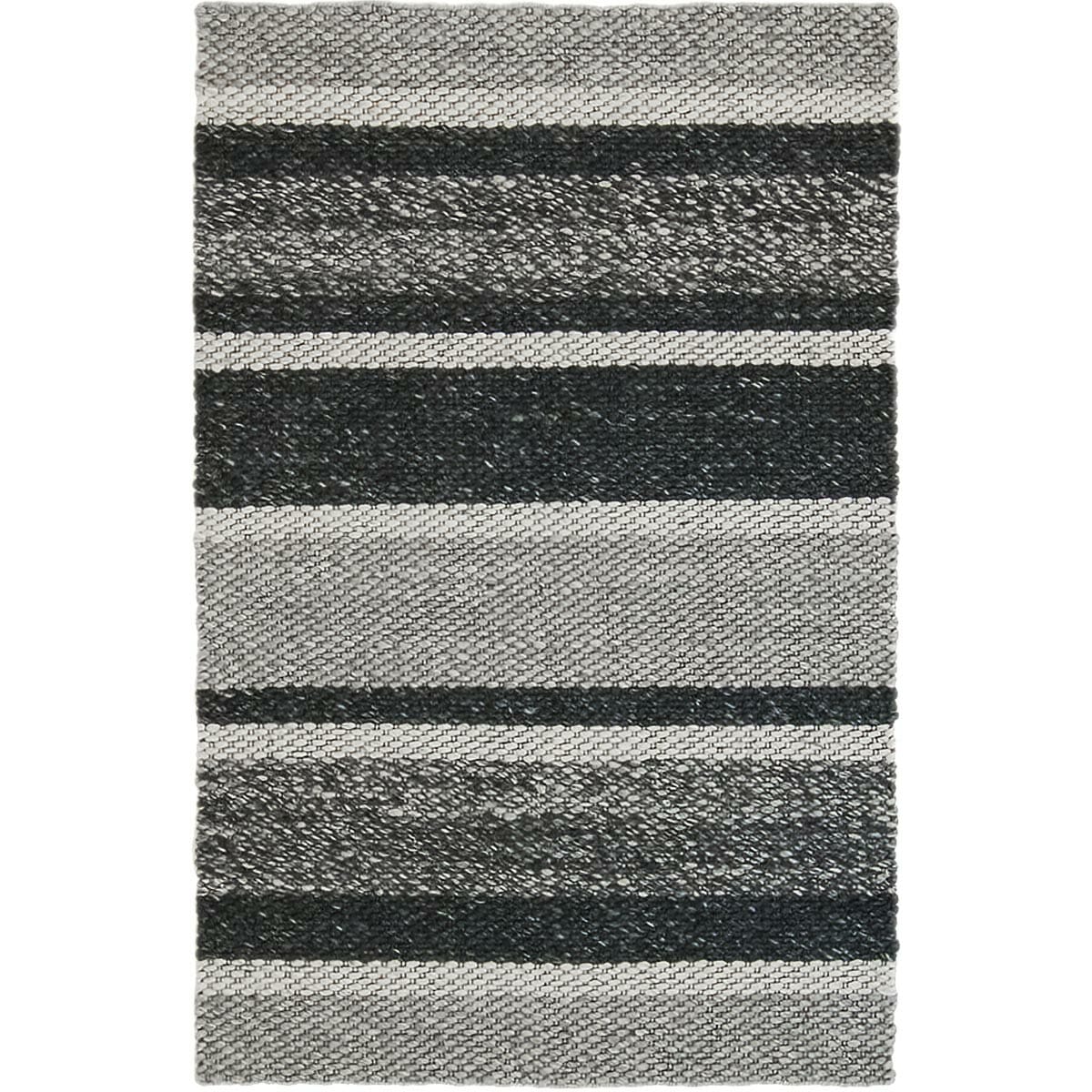 שטיח גפן חלות עבות 02 אפור/שחור | השטיח האדום