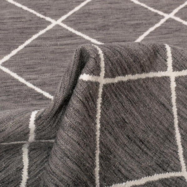 שטיח קילים שוהם 01 אפור כהה KILIM - hover