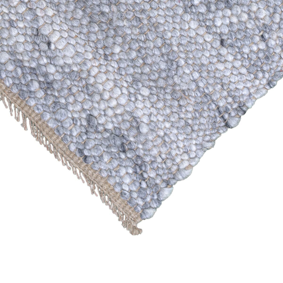 שטיח רימון 02 אפור עם פרנזים | השטיח האדום