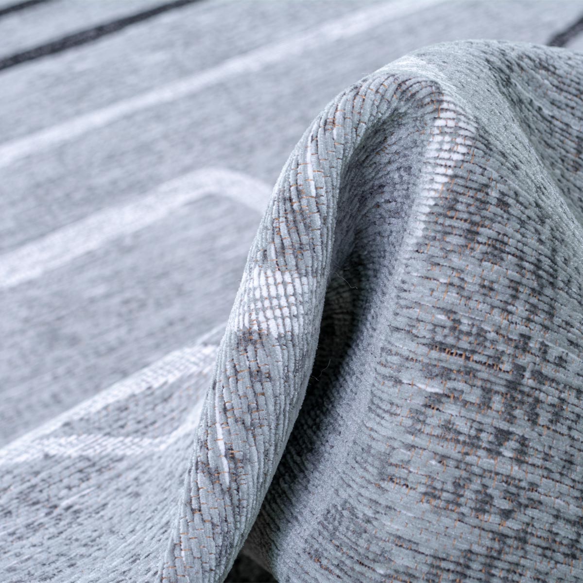 שטיח מרסיי 40 אפור/לבן/שחור | השטיח האדום