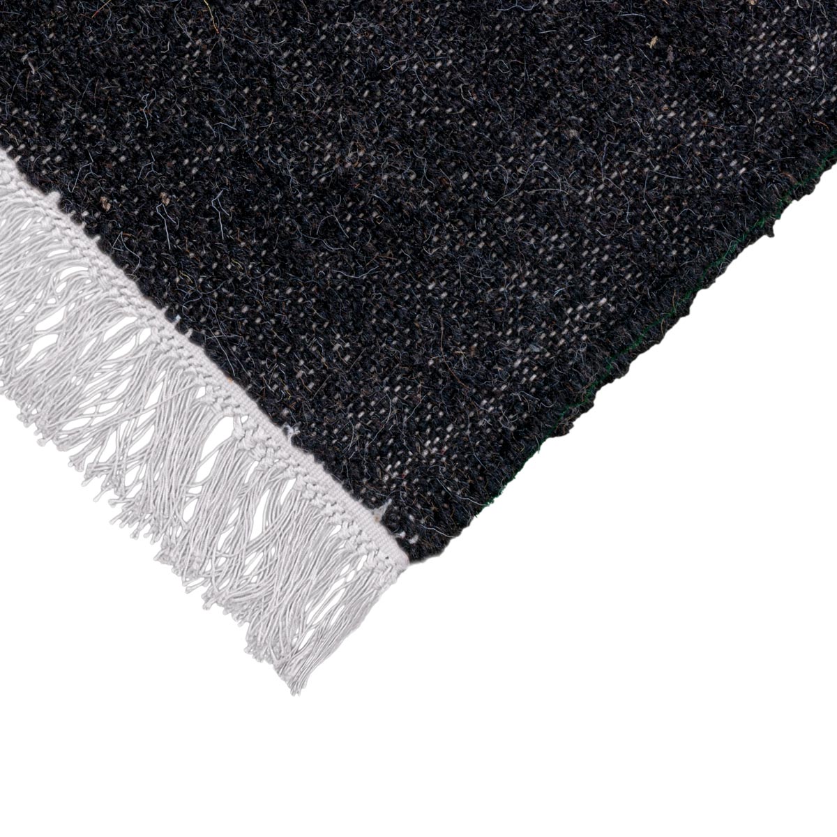 שטיח קילים סקנדינבי 19 כחול/צהוב/אפור עם פרנזים | השטיח האדום