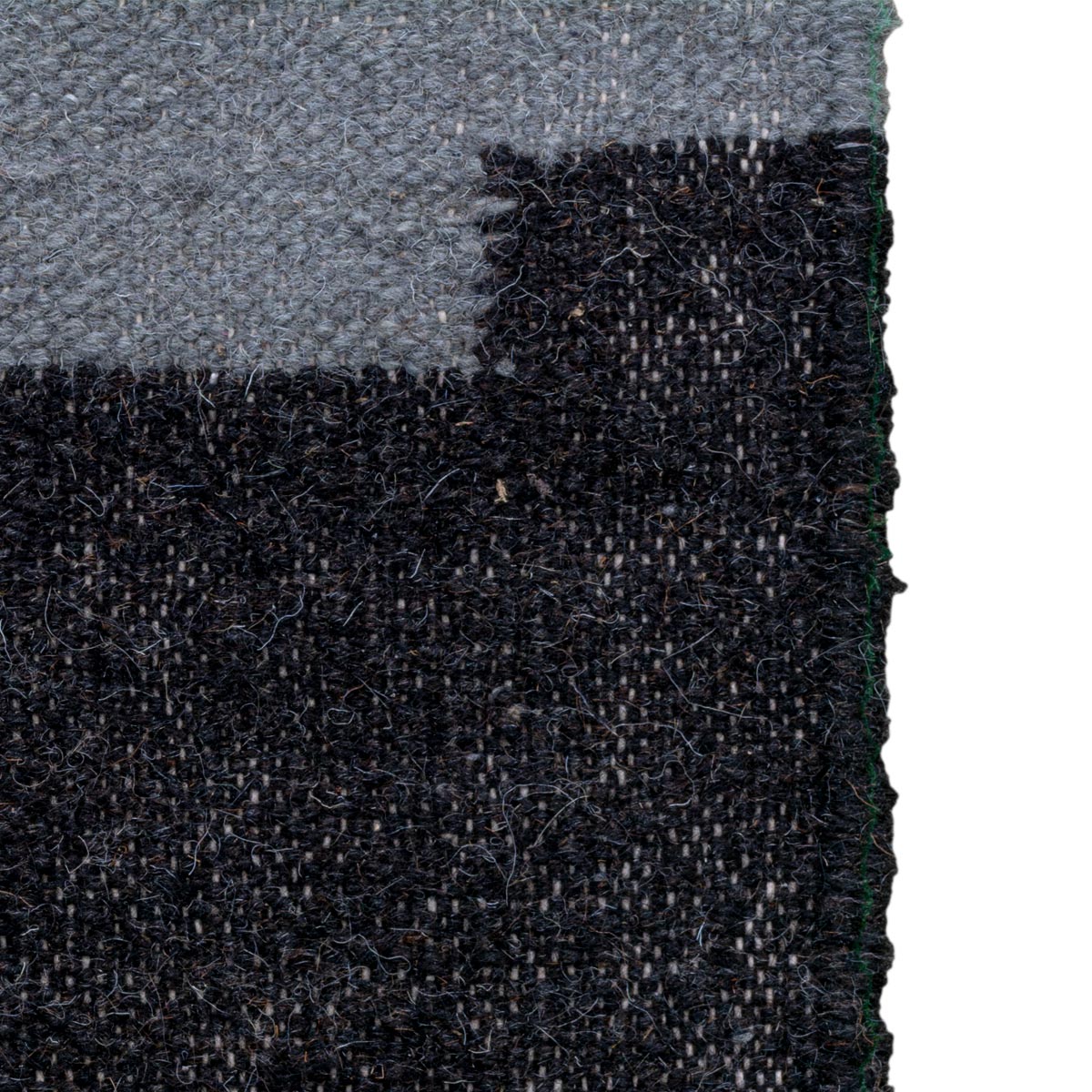 שטיח קילים סקנדינבי 19 כחול/צהוב/אפור עם פרנזים | השטיח האדום