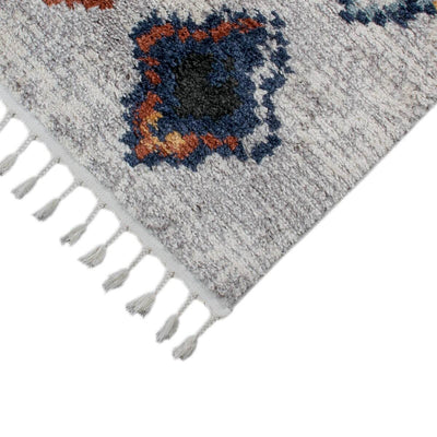 שטיח טנג'יר 03 צבעוני עם פרנזים | השטיח האדום