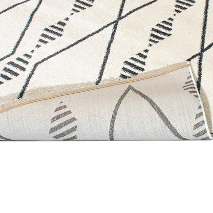 שטיח מרקש 15 קרם/שחור | השטיח האדום