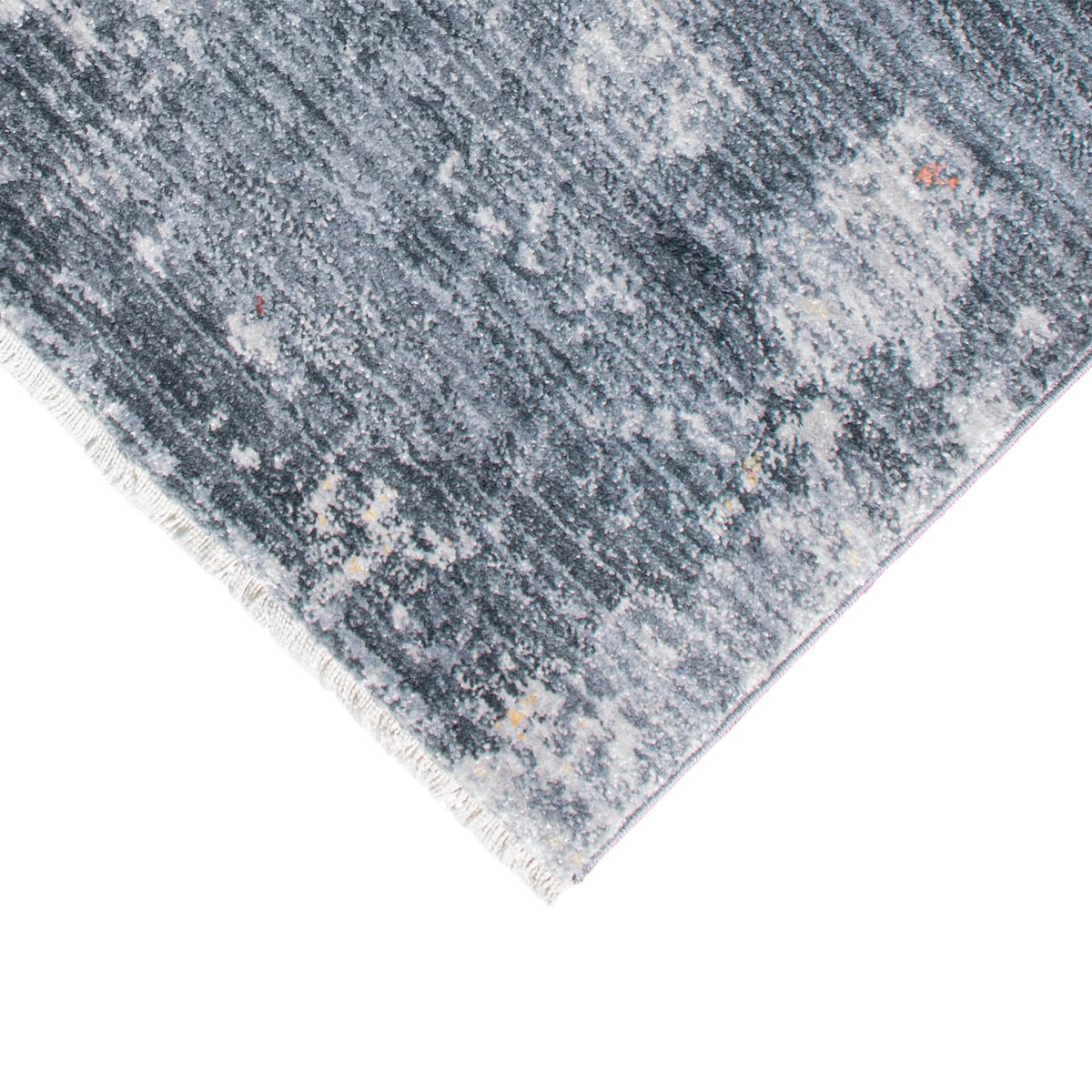 שטיח איסטנבול 02 אפור/צהוב/כתום עם פרנזים | השטיח האדום