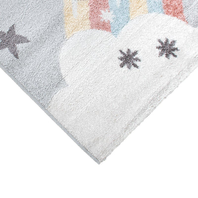 שטיח פאלמה 09 אפור/קרם/ורוד | השטיח האדום