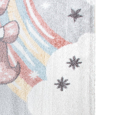 שטיח פאלמה 09 אפור/קרם/ורוד | השטיח האדום