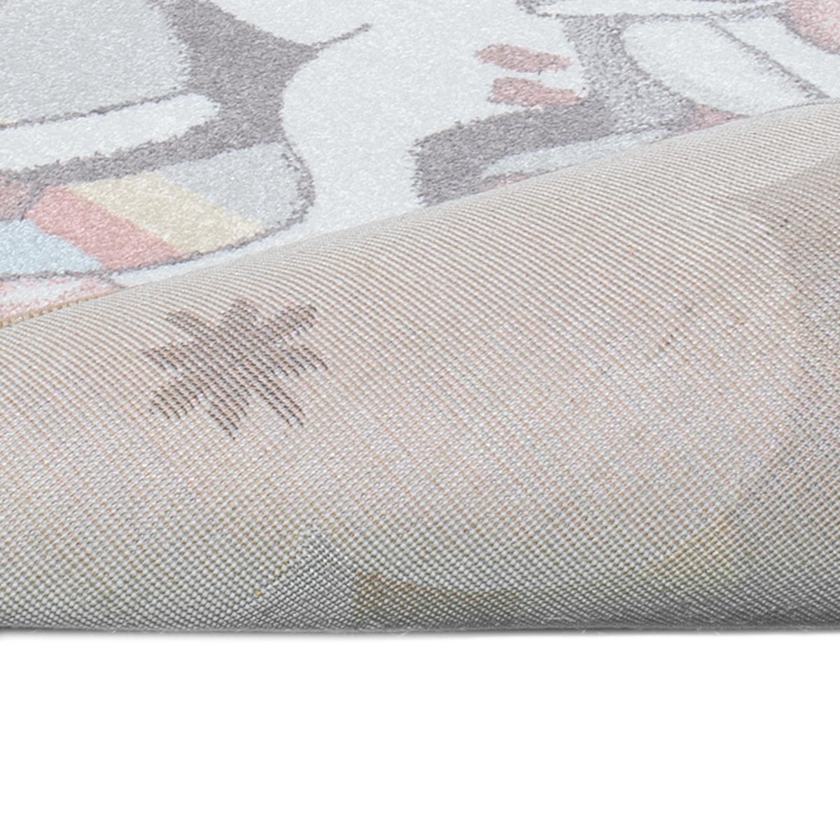 שטיח פאלמה 09 אפור/קרם/ורוד | השטיח האדום