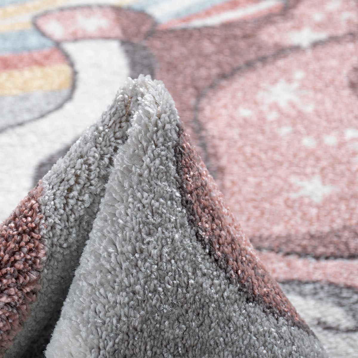 שטיח פאלמה 09 אפור/קרם/ורוד | השטיח האדום