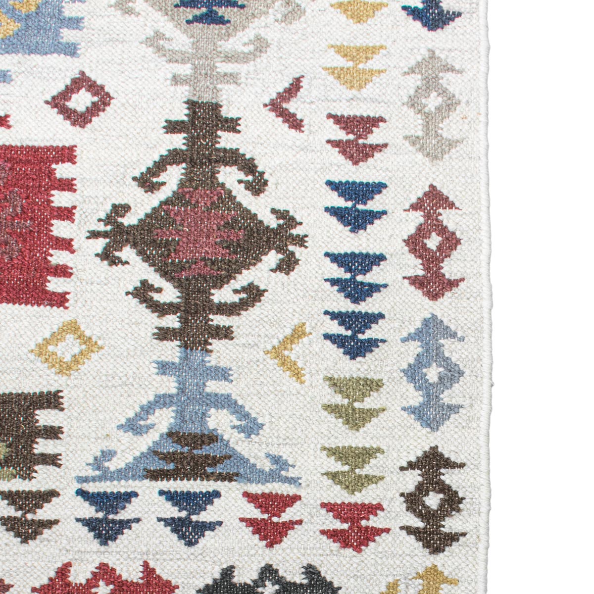 שטיח קילים שיראז 01 צבעוני עם פרנזים | השטיח האדום