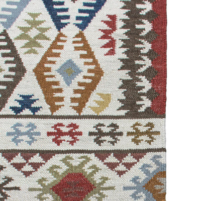 שטיח קילים שיראז 02 צבעוני עם פרנזים | השטיח האדום