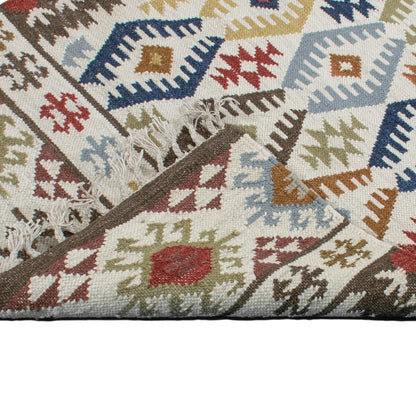 שטיח קילים שיראז 02 צבעוני עם פרנזים | השטיח האדום