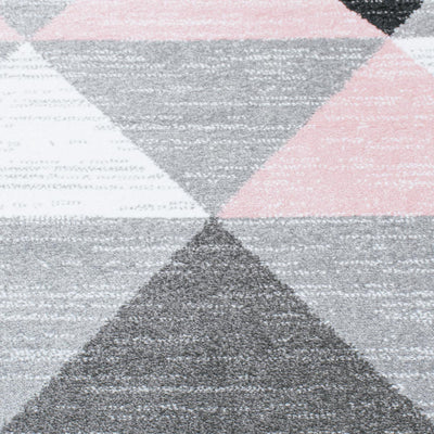 שטיח סלוניקי 11 ורוד/קרם/אפור | השטיח האדום