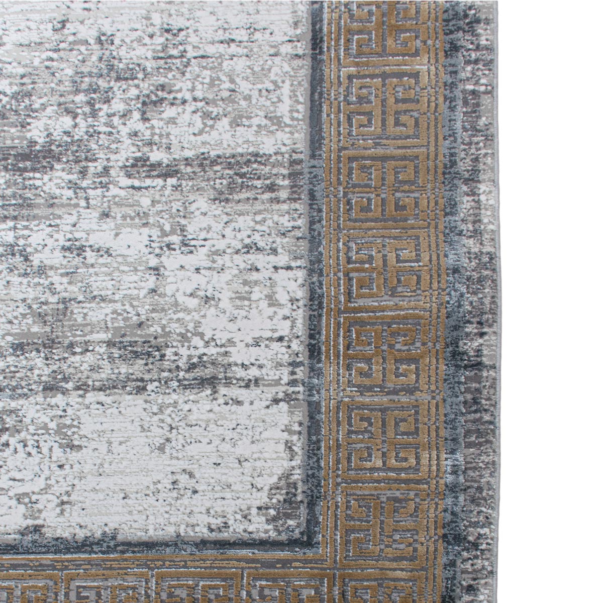 שטיח ג'איפור 21 אפור/בז' עם פרנזים | השטיח האדום