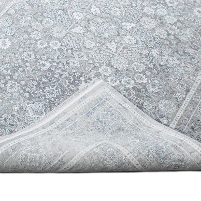 שטיח ג'איפור 22 אפור עם פרנזים | השטיח האדום