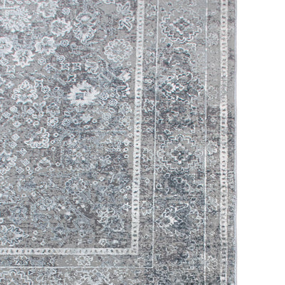שטיח ג'איפור 22 אפור עם פרנזים | השטיח האדום