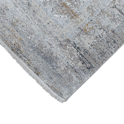 שטיח ג'איפור 20 אפור עם פרנזים | השטיח האדום