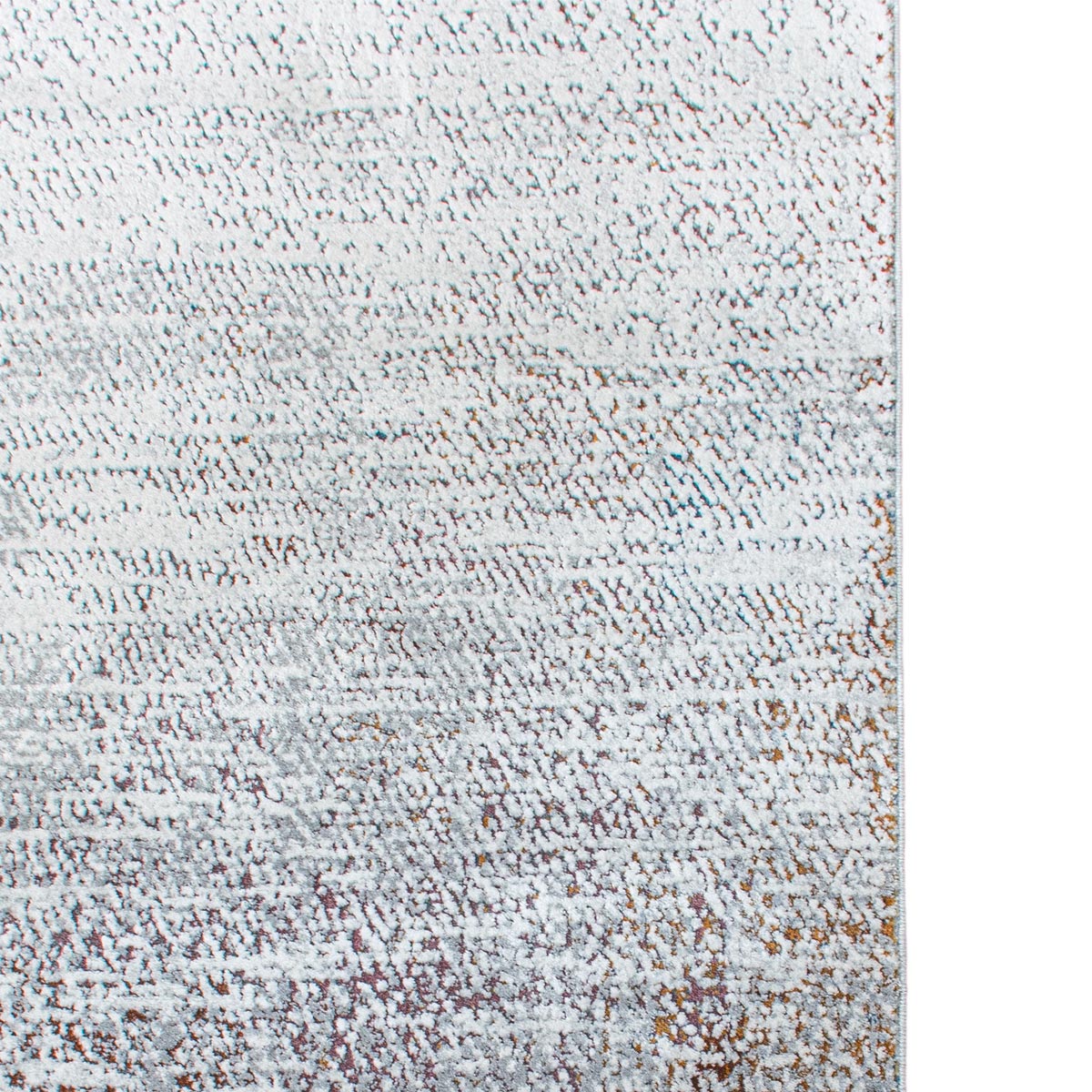 שטיח מילאנו 44 לבן/אפור עם פרנזים | השטיח האדום