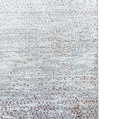 שטיח מילאנו 44 לבן/אפור עם פרנזים | השטיח האדום