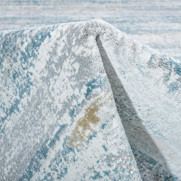 שטיח מילאנו 45 קרם/אפור/כחול עם פרנזים MILANO - hover