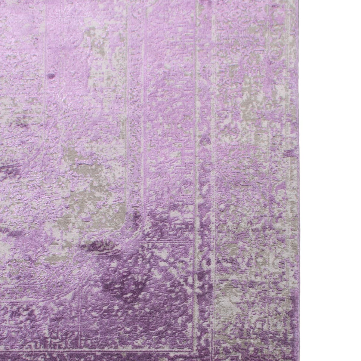 שטיח טוקיו 07 סגול עם פרנזים | השטיח האדום