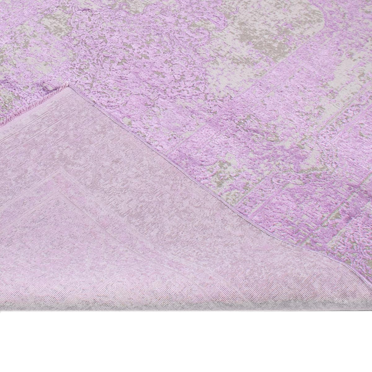 שטיח טוקיו 07 סגול עם פרנזים | השטיח האדום