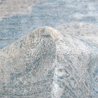 שטיח טוקיו 04 תכלת/בז' עגול | השטיח האדום