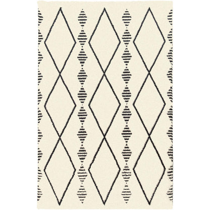 שטיח מרקש 15 קרם/שחור | השטיח האדום