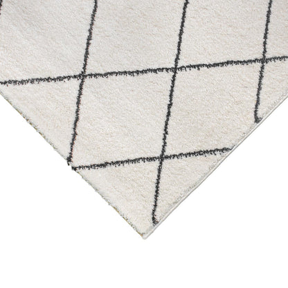 שטיח מרקש 19 קרם/שחור | השטיח האדום