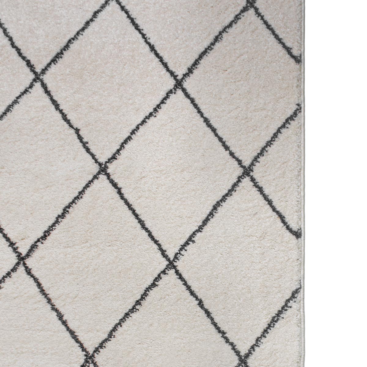 שטיח מרקש 19 קרם/שחור | השטיח האדום