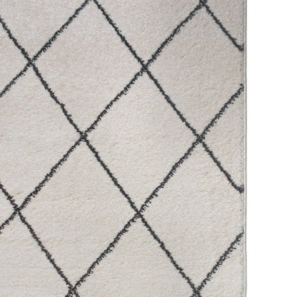 שטיח מרקש 19 קרם/שחור | השטיח האדום